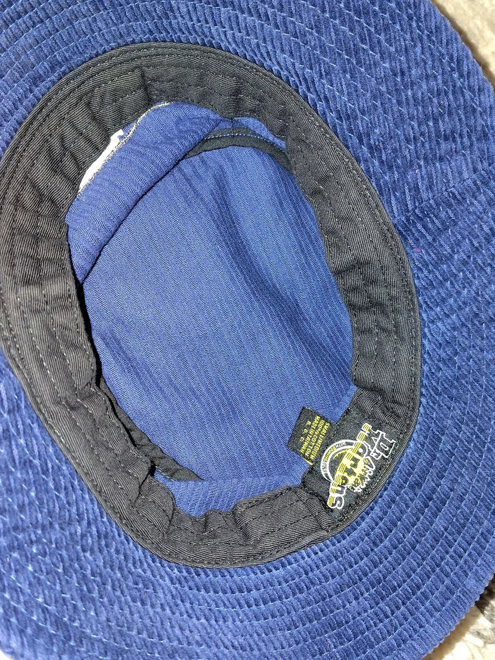 Dr. Martens Navy Corduroy Bucket Hat with Red Logo